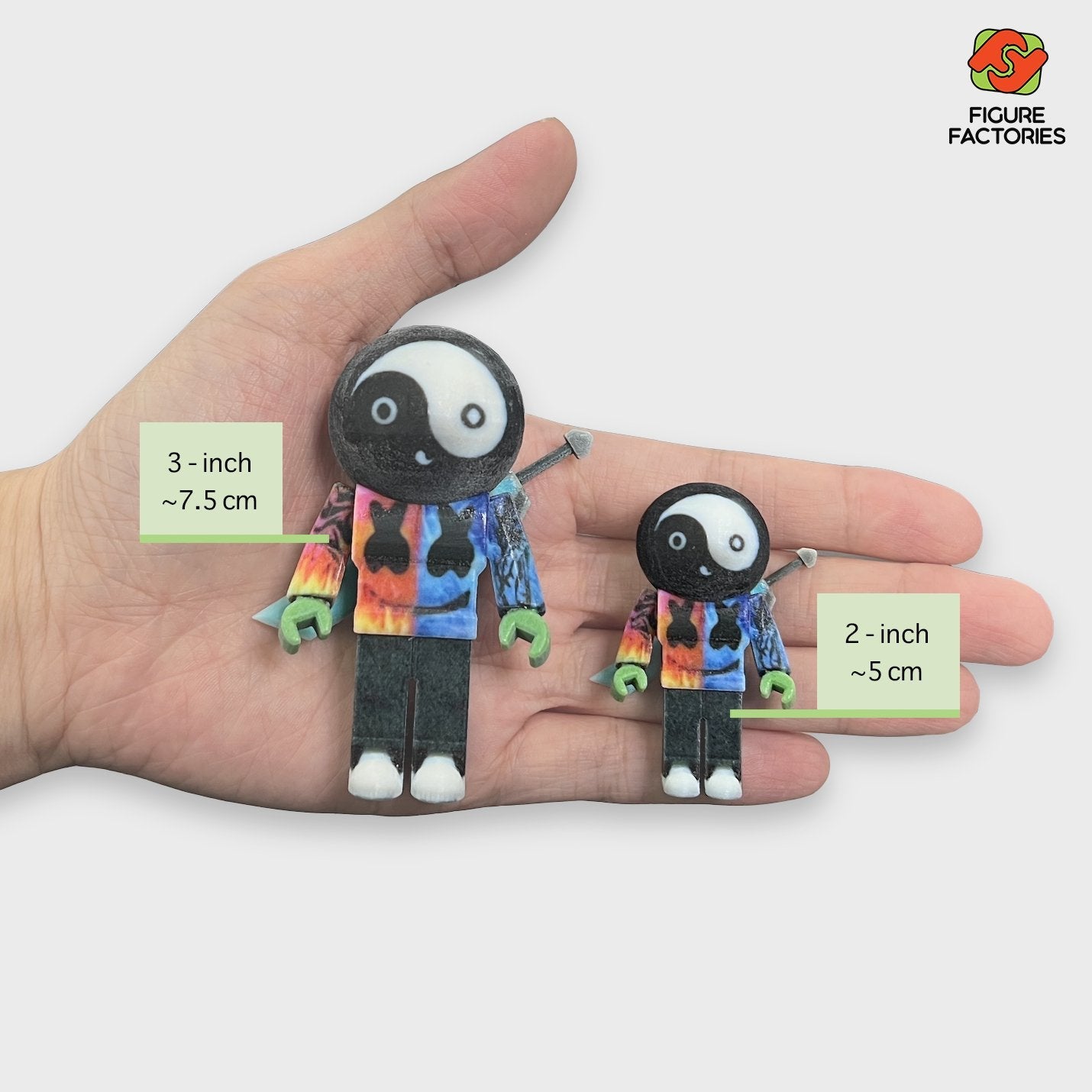Custom Roblox toy figure and figurines sample size
