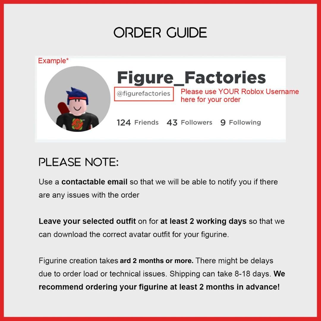 3 INCH - Custom Roblox Figurines